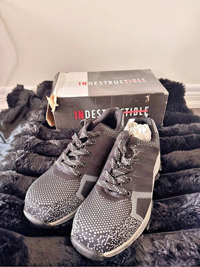 Indestructible Black Steel Toe Safety Shoes
